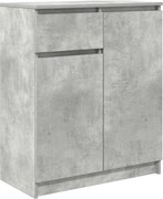 vidaXL Bufetă cu sertar Gri Beton 71x35x84 cm Lemn prelucrat