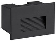 Spot LED incastrabil exterior, ambiental, IP65, POLKA negru