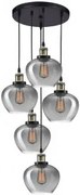 Suspensie vintage 5 becuri E27 Cedro 8436406 Nova Luce