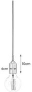 Lustră pe cablu Markslöjd 108098 BRONX 1xE27/60W/230V bronz