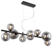 Lustra cu 9 surse de lumina design modern RIHA fumurie 56133-9H GL