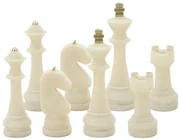 Mauro Ferretti Set Joc Sah 8 Buc Asortat cm Ø 4,4X9,2-4,3X13,3-5X16-X4,5X10,3 | Aosom Romania