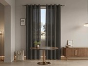 Draperie TAVIO 140x250 cm, gri-maroniu Agatat: Inele metalice