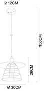 Globo 15086H1 - Lustra VIEJO 1xE27/60W/230V