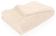 Pătură fildeș din micropluș/cocolino 150x200 cm Pippa – Tiseco Home Studio