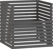 vidaXL Compostor, gri, 100x100x102 cm, lemn masiv de pin