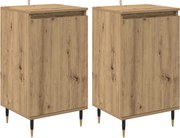 vidaXL Bufet 2 pcs Stejar Artizanal 40 x 35 x 70 cm