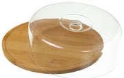 Tavă din bambus cu capac Casa Selección Bamboo, rotund