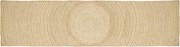 vidaXL Covor Natural și Alb 60 x 400 cm Iută