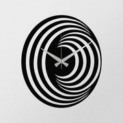 Ceas de perete Circles S017 Black , 48 x 48 cm