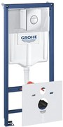 Set 4 in 1 rezervor WC Grohe Rapid SL, placa actionare crom, izolare fonica - 38813001