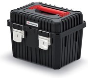 Cutie pentru scule cu încuietori metalice 44,5 x 36 x 33,7 cm, depozit, negru