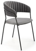 Scaun K426 Velvet Gri – l57 x A54 x H79 cm
