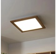 Plafonieră LED dimabilă Brilagi SLIMFRAME WOOD LED/36W/230V 49,5x49,5 cm + telecomandă