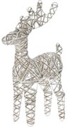 Decorațiune Ren LED de Crăciun Greyse, 50 cm