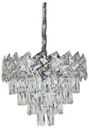Candelabru Cristal, Amora,40cm, Cromat