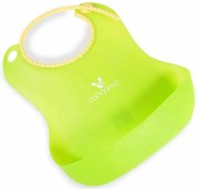 Cangoroo baveta din silicon Baby Bib A.m A.m - verde