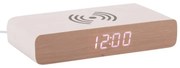 Ceas deșteptător digital cu încărcător wireless Retro Flat LED – Karlsson