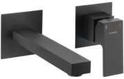 Baterie lavoar monocomanda incastrata Deante Anemon negru