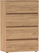 Comoda PARMAD, stejar craft auriu