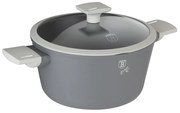Oală antiaderentă cu titan 20 cm cu capac, 2.2 L Berlinger Haus BH 7066, Aspen Collection, pentru toate plitele