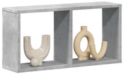 vidaXL Dulap de perete, gri beton, 60x16x30 cm, lemn prelucrat