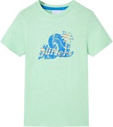 vidaXL Tricou pentru copii, verde deschis, 140