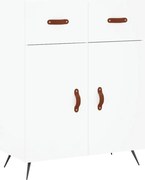vidaXL Dulap, alb, 69,5x34x90 cm, lemn compozit
