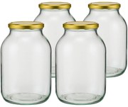 Set de borcane cu capac Browin Twist, 4 l, 4 buc.