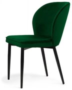 Scaun tapitat Aine verde/negru h87 cm