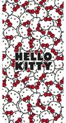 Prosop pentru copii roșu/alb din bumbac 70x140 cm Hello Kitty – Jerry Fabrics