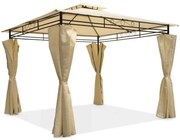 Pavilion de grădină Ibiza 3x3 m crem Garden Point
