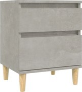vidaXL Noptiere, gri beton, 40x35x50 cm