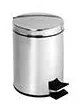 Coș de gunoi din oțel inoxidabil, 35 x 65 cm, argintiu