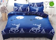 Set Lenjerie De Pat Craciun 6 Piese Pat 2 Persoane, Christmas Collection