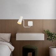 Aplica cu brat si spot directionabil LORD 8879 alb crem