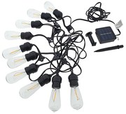 Instalație LED solară 10xLED/1,2V 600 mAh 5,94m IP44 alb cald