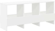 vidaXL Raft pentru reviste Alb 102 x 30 x 45 cm