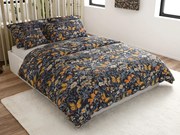 Lenjerie de pat din microfibra BUTTERFLY GARDEN albastru-gri Dimensiune lenjerie de pat: 70 x 90 cm | 140 x 200 cm
