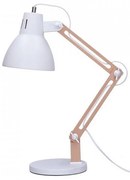 Solight WO57-W Lampă de birou FALUN 1xE27/25W/230V alb/dub