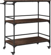 vidaXL Cărucior de bucătărie, stejar maro100,5x50x105cm lemn prelucrat