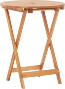 vidaXL Masă de grădină pliabilă, 60 x 75 cm, lemn masiv de acacia