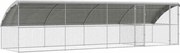 vidaXL Cușcă pentru pui 4 pcs Argintiu 800 x 200 x 198,5 cm