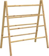 vidaXL Scară dublă pentru prosoape cu 4 trepte, 90x50x100 cm, bambus