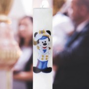 Lumanare Botez Marinarul Mickey 4,5 cm, 30 cm
