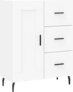 vidaXL Servantă, alb, 69,5x34x90 cm, lemn compozit