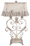 Lampa Shabby Chic Heart rasina si metal h 78 cm