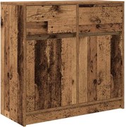 vidaXL Bufetă cu sertar Lemn vechi 80x34x76 cm Lemn prelucrat