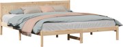 vidaXL Cadru de pat Maro 200 x 200 cm Lemn masiv de pin