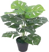 vidaXL Plantă artificială Monstera cu ghiveci, 45 cm, verde